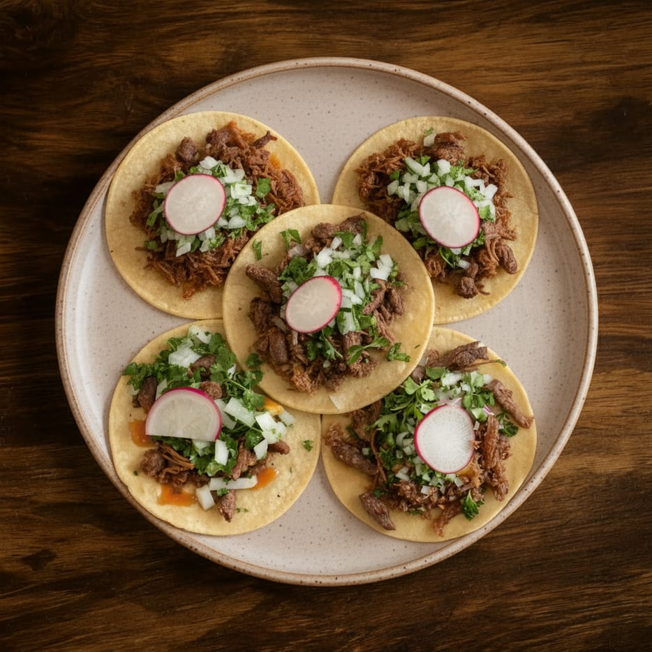 Traditional Taco Plate.